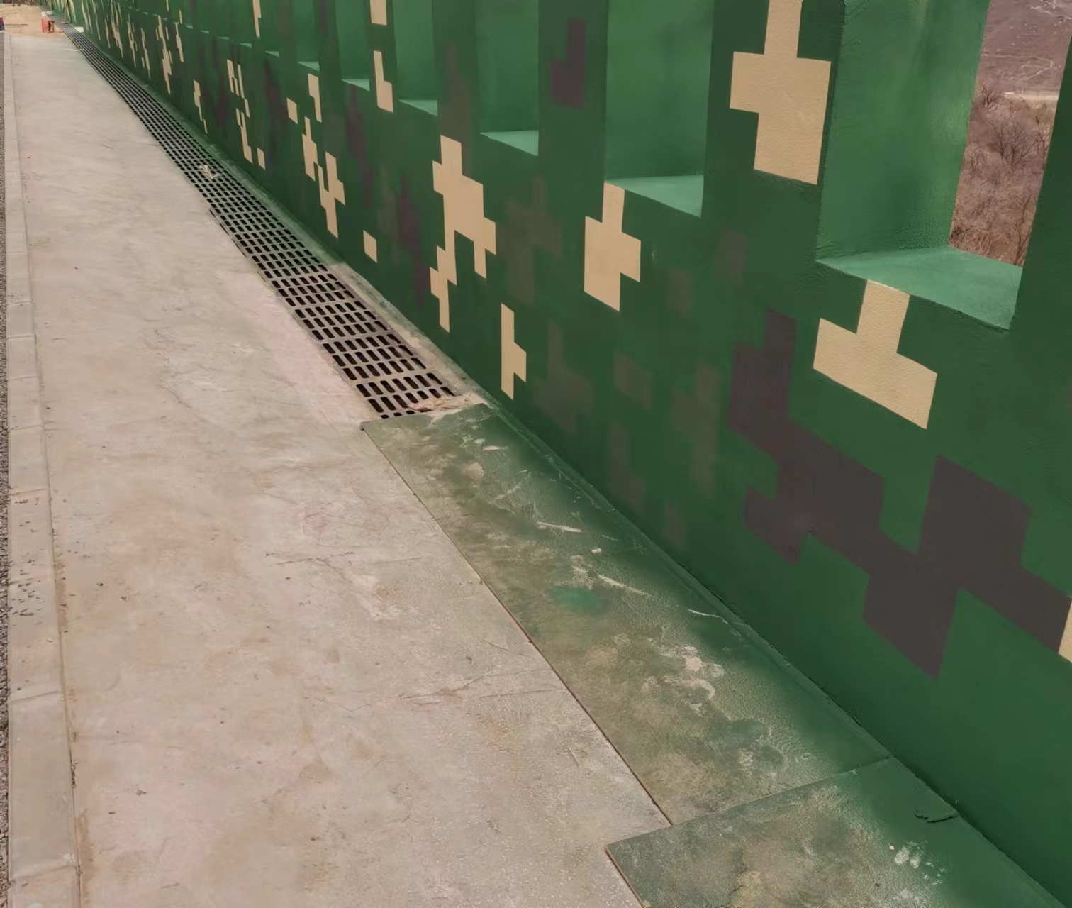 四川围墙迷彩喷涂,数迷彩漆